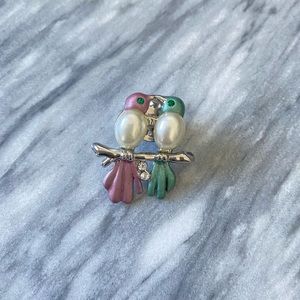 Vintage Love Bird Brooch